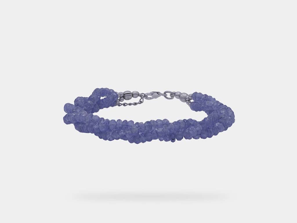 Elegant  Tanzanite bracelet bangle featuring the stunning blue hue of Tanzanite gemstones, a luxurious addition to any jewelry collection.