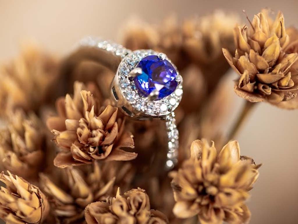 A collection of Tanzanite rings, each piece uniquely designed to accentuate the enchanting hues of Tanzanite, suitable for any occasion.